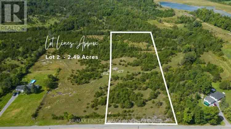 2.49 Acre Vacant Lot in Stone Mills - Build Your Dream Home