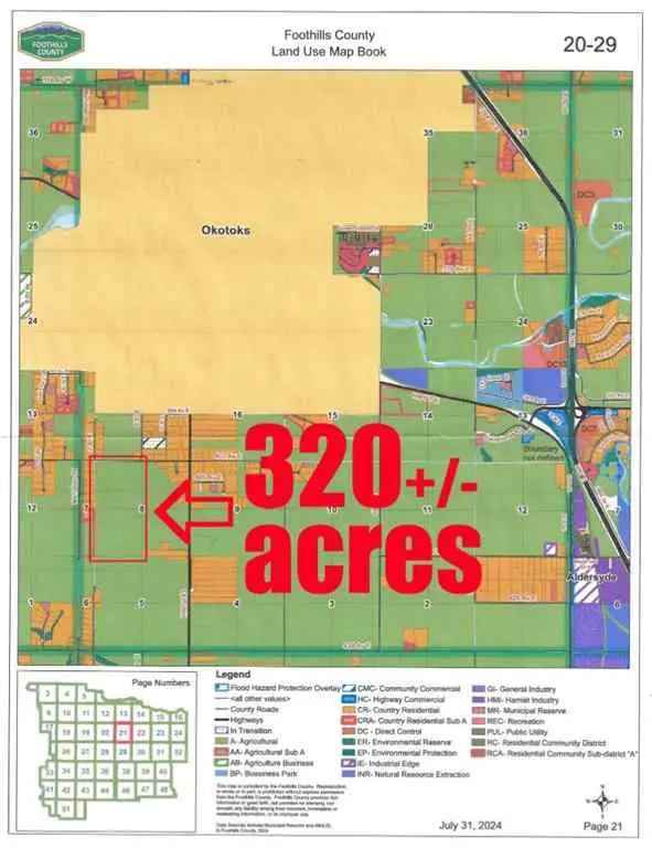 320 Acres Near Okotoks - Subdivision Potential