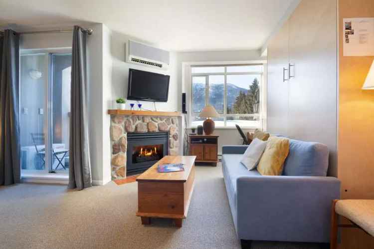 Whistler Village Studio with Mountain Views and Amenities