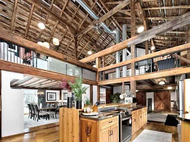 6000 sq ft Post and Beam Barn on 2 Acres Near Georgian Bay