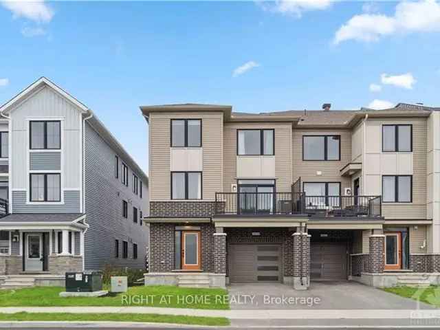 Luxury Barrhaven Townhome - Open Concept, Ensuite Bedrooms, Great Location