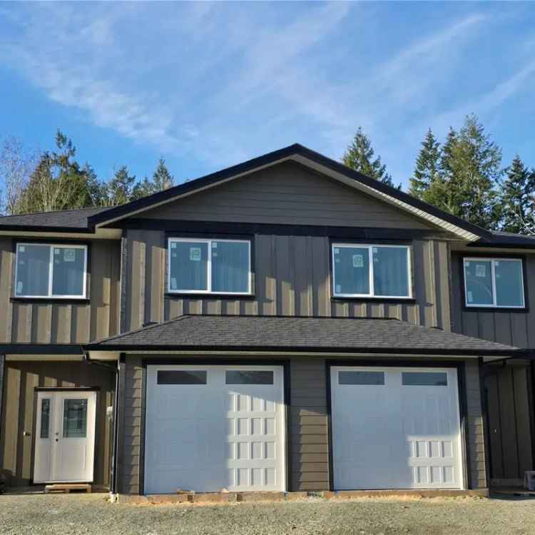 1600sqft 3 Bed 3 Bath Half Duplex New Construction Elk Heights Lake Cowichan