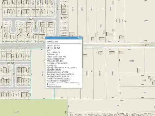 Vacant Land For Sale In Brookswood / Fernridge, Langley, British Columbia