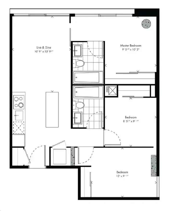 3 BED 2 BATH DOWNTOWN CONDO ASSIGNMENT | BEAUTIFUL CORNER UNIT