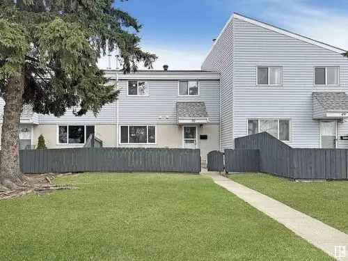 Townhouse For Sale in Edmonton 3 Bed 1.5 Bath