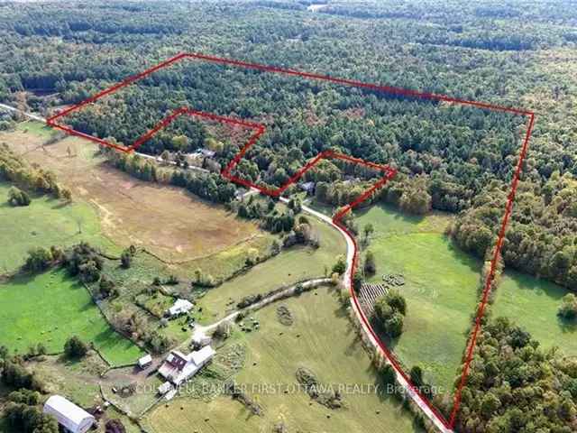 55 Acre Lot Maberly Tay Valley Township Peaceful Retreat Nature Hobby Farm