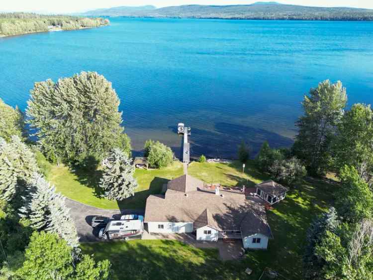 Luxurious Lakeside Executive Home with Stunning Waterfront Views on Tchesinkut Lake - Burns Lake, BC