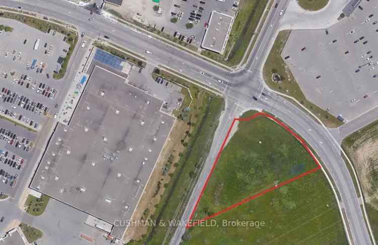 1.22 Acres Employment Zoned Land Near Walmart and GO Station