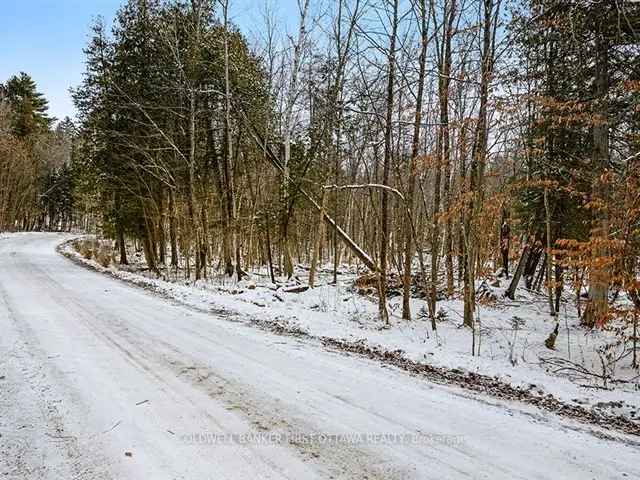 4.5-Acre Waterfront Lot Dalhousie Lake Dream Home Opportunity