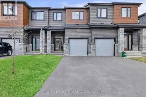 Barrhaven Townhome For Sale 3 Bed 4 Bath New Development