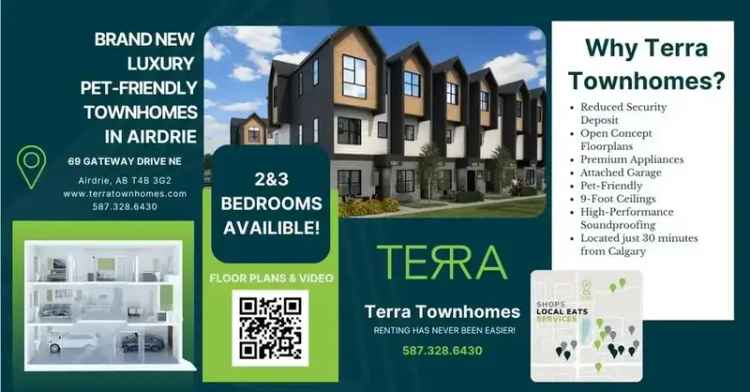 New Airdrie Townhomes for Rent - Pet-Friendly, Modern Amenities