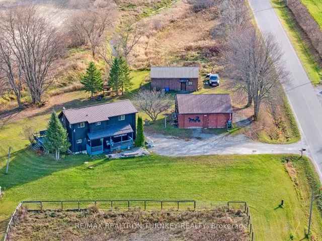 1.24 Acre Hobby Farm w Horse Barn, Country Home & 3+ Bedrooms