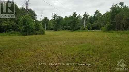 Vacant Land for Sale in Metcalfe Ottawa