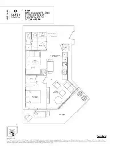 Sugar Wharf 1-Bedroom + Den Suite - Breathtaking Views