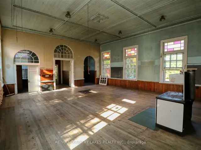 Old School House with Original Features and Private Lot