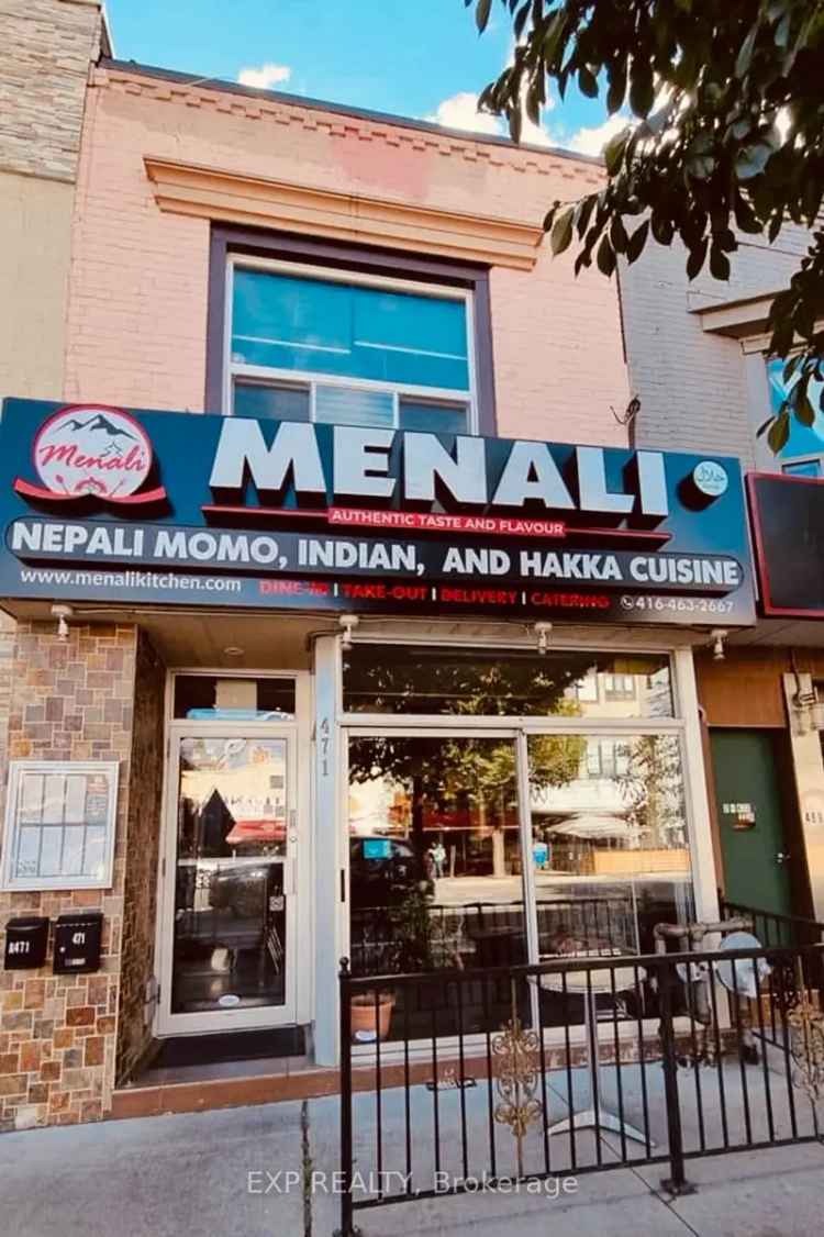 Rent Indian and Nepalese restaurant in Danforth with full kitchen and LLBO license