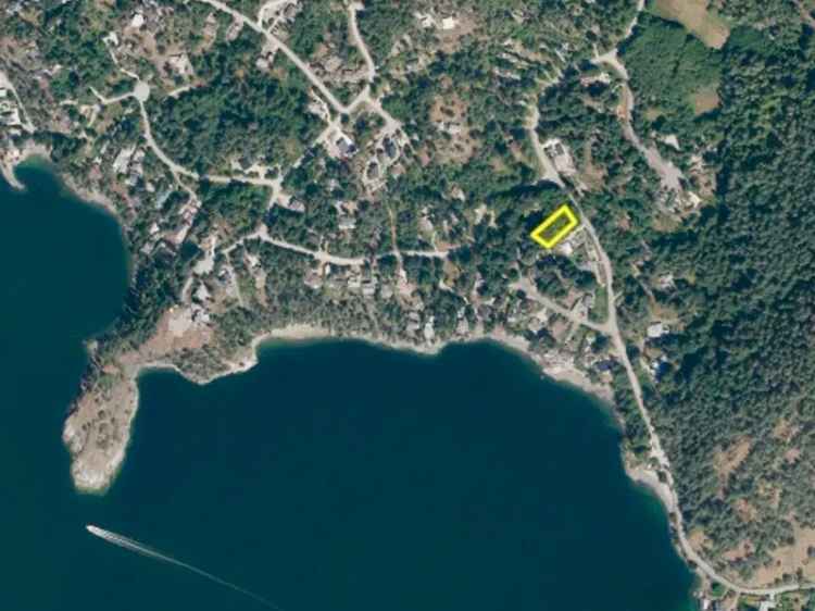 Land in Pender Harbour BC Oceanfront Lot Cozy Cabin Nature Home