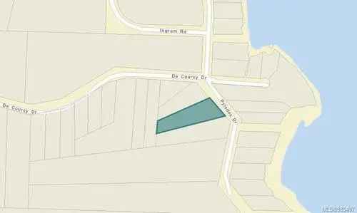 Vacant Land for Sale in Nanaimo with Semi-Waterfront Access