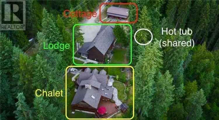 15 Acre Property with Chalet, Cottage Lodge near Nelson