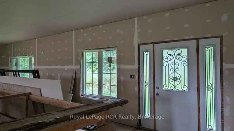 Bungalow on 6 Acres Partially Completed