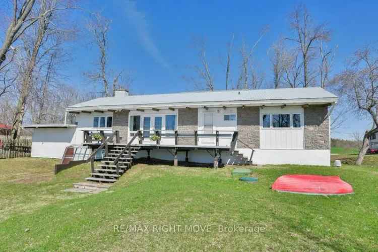 Lake Couchiching Ranch Bungalow - Sandy Beach - Private Access