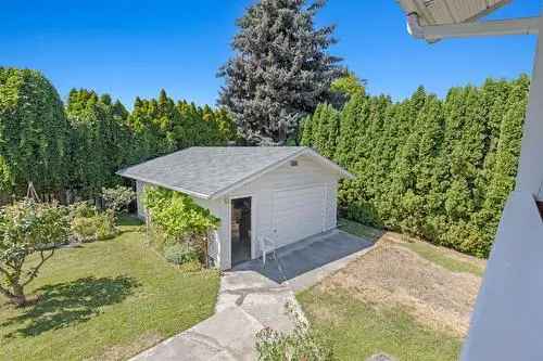 House for Sale in North Mission Crawford Kelowna with Workshop and Garden