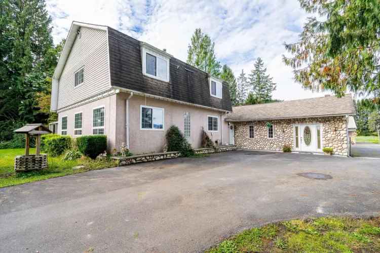 5-Acre Estate with Main House and Outbuildings Pitt Meadows