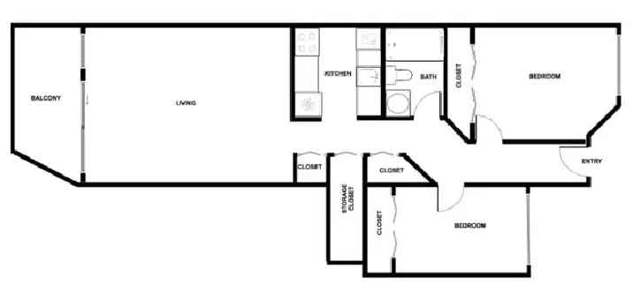 2 Bedroom Next To Seawall - New Flooring