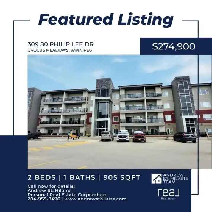 Condo For Sale (202425503) in Crocus Meadows, Winnipeg