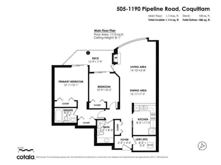 1113 sq ft 2 Bed 2 Bath Bosa Condo The Mackenzie Coquitlam