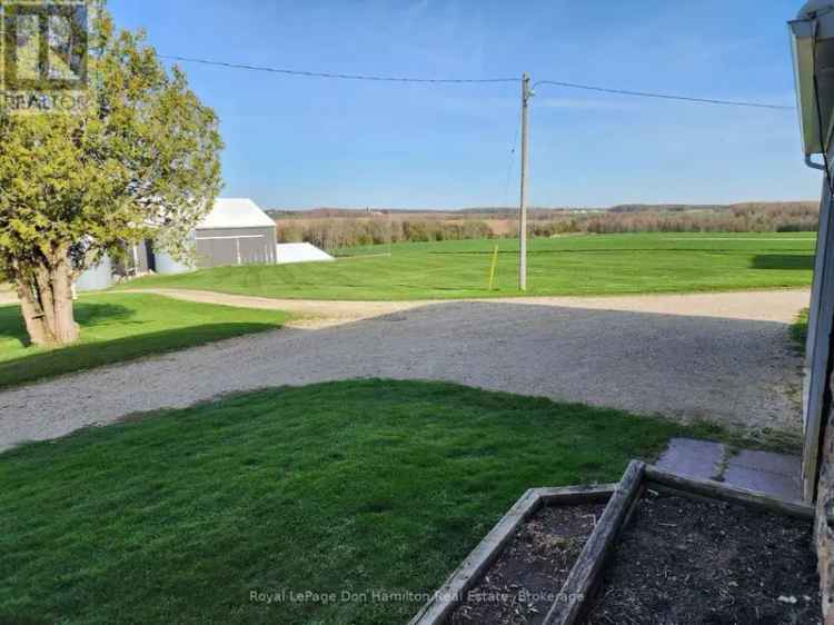 3 Bed 1 Bath Stone Home with Shop and Bank Barn Howick Township