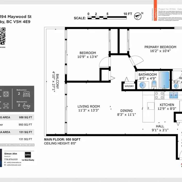 Buy apartment spacious 2 bedrooms with amenities near Metrotown