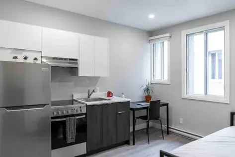 Furnished Studio Apartment in Montreal - All Utilities Included