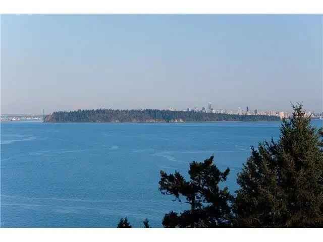 West Vancouver Semi Waterfront Lot with Panoramic Views