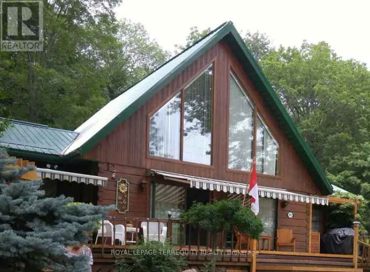 Buy Custom Built Log Home with Stunning Features in Campbellford