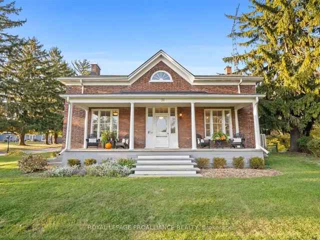 1845 Double Brick Farmhouse on 3 Acres Near Port Hope