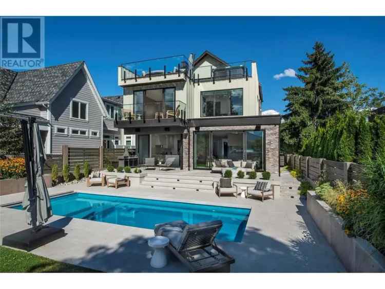 Luxury Kelowna Lakeside Home 4 Bed 5 Bath Modern Design