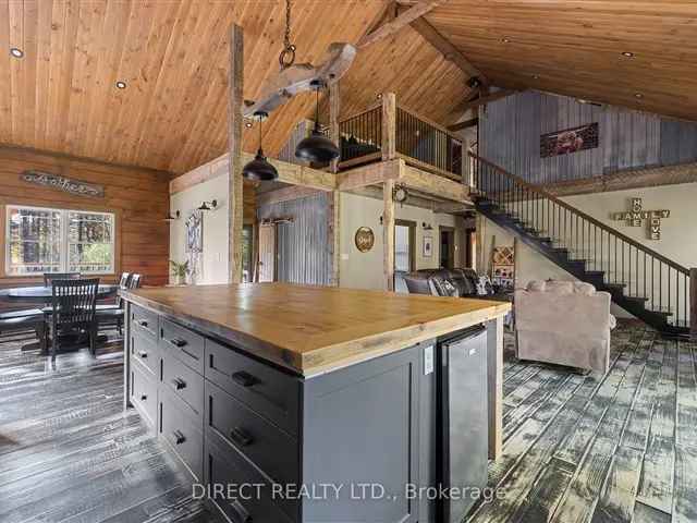 5 Acre Log Home with Bunkie Workshop and Pool