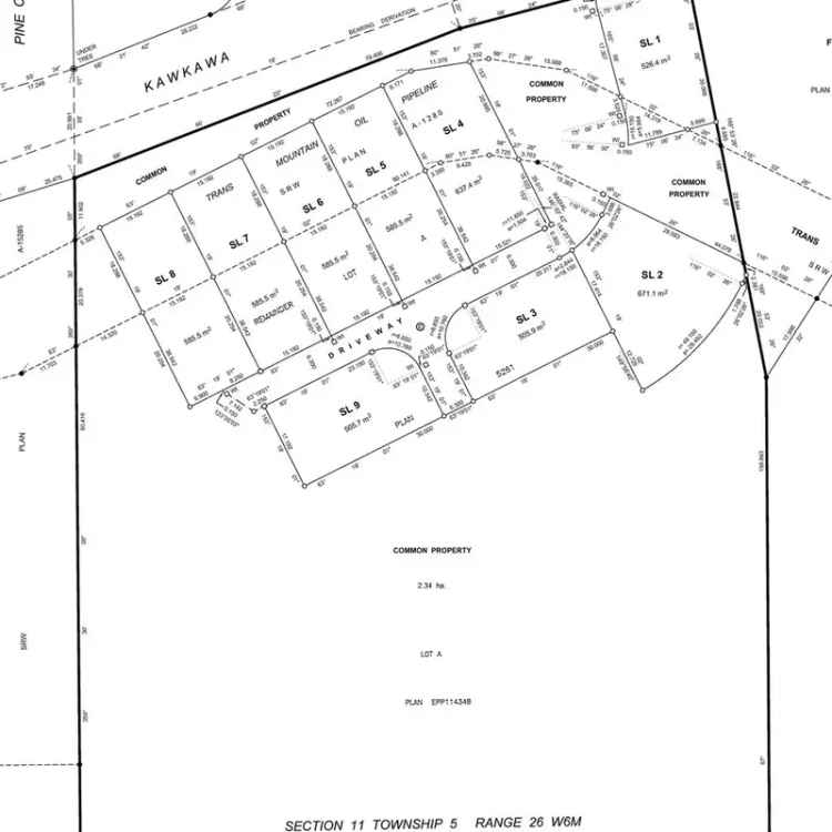 9 Lots for Sale in Private Subdivision RS-1 Zoned