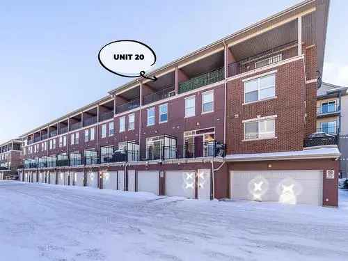 Buy Townhouse In Callaghan Edmonton With Private Patio And Balconies