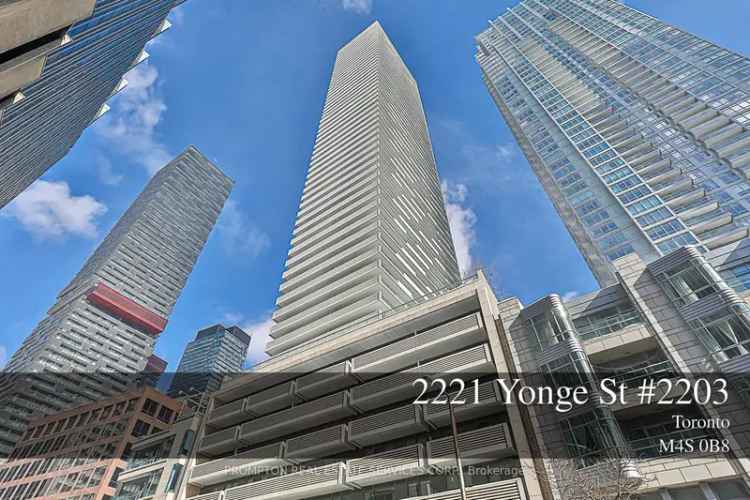 Midtown Toronto Condo 2 Beds 2 Baths 727 Sq Ft Balcony Parking Locker