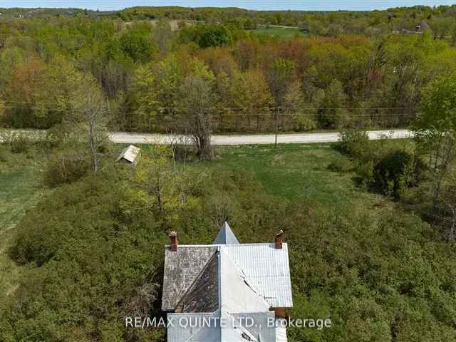 47 Acre Country Property Near Madoc with Old House and Barn