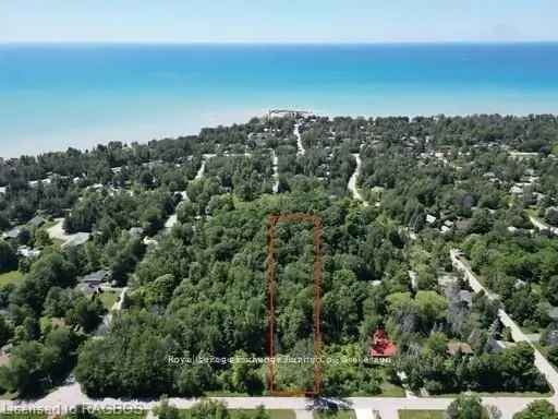 Executive Lot in Point Clark Lake Huron Build Your Dream Home