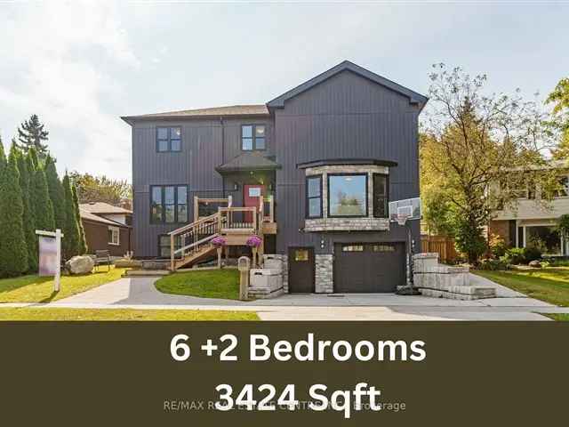 Spacious 6+2 Bedroom Custom Home with Separate Apartment