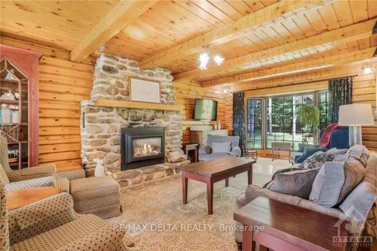 Buy Log Home in Serene Surroundings with Unique Features