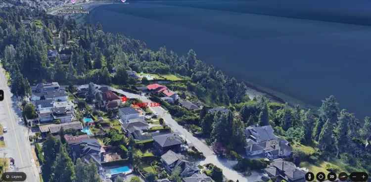 Ocean View Home South Surrey Large Lot Subdivision Potential