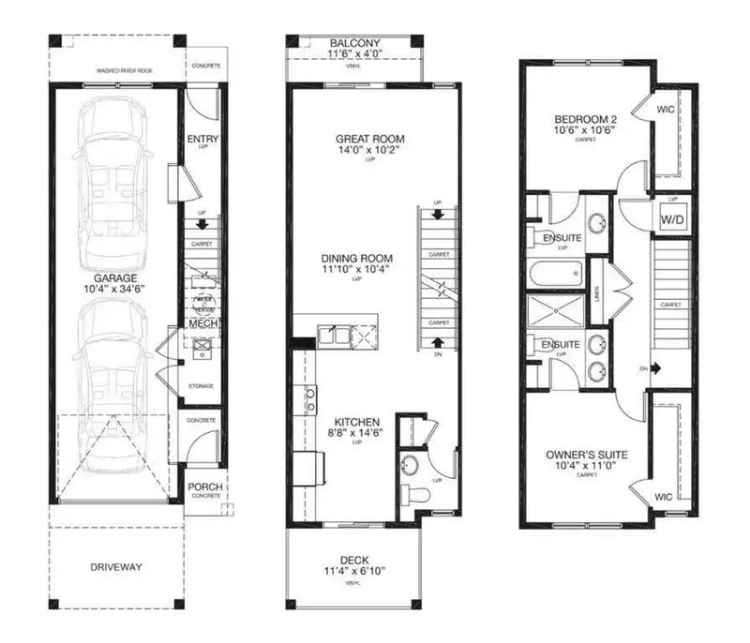 Violet Townhome by Trico Homes 2 Beds 25 Baths 1185 sq ft