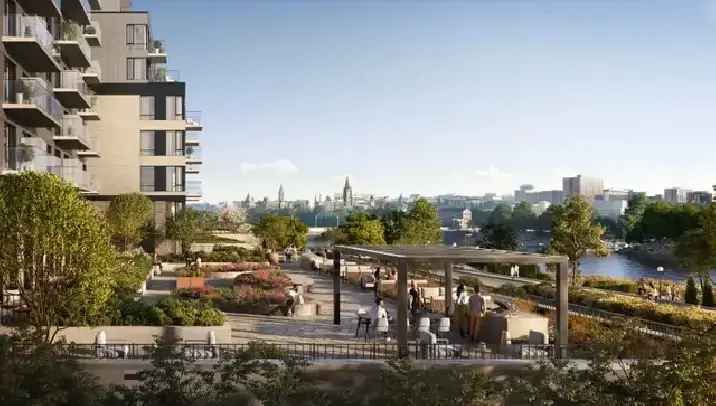 2 Bedroom Apartment with Office and River View