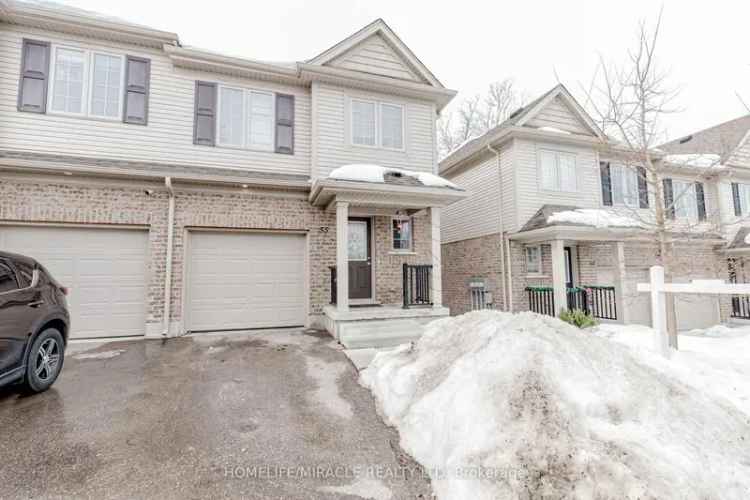 Buy End-Unit Townhouse in Kitchener with 3 Bedrooms and 1.5 Baths