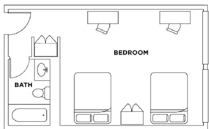 $1,368 - Shared Room at Parkside Student Residence